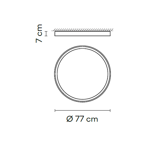 Потолочный светильник Vibia Up 4442 Graphite TW+Casambi  Up 444218/8Z