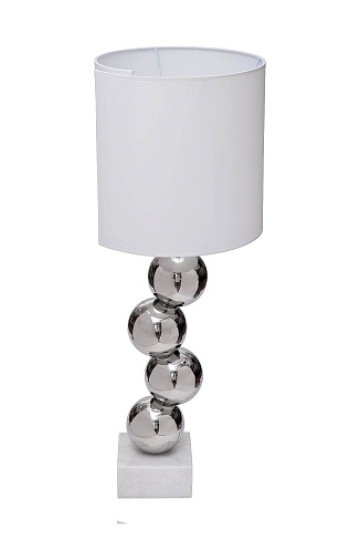 Лампа настольная dh72см плафон белый Garda Decor K2KM1254T-W 