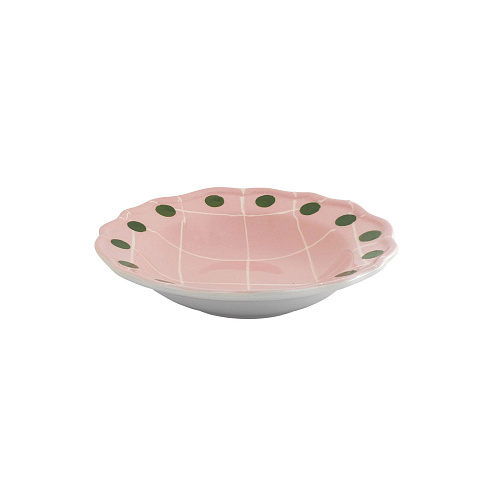 Глубокая тарелка Bitossi Home Quadri Pink Quadri QRI00306