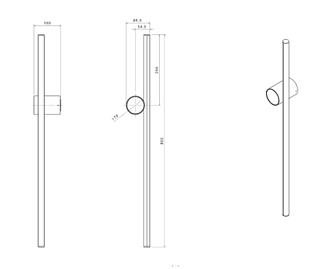 Настенный светильник Flos Coordinates W1 Argent Coordinates F1810033