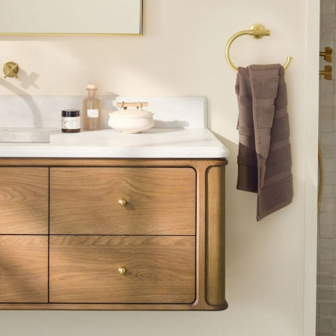 Держатель для полотенец Rejuvenation Asher Polished Nickel Asher 7403221