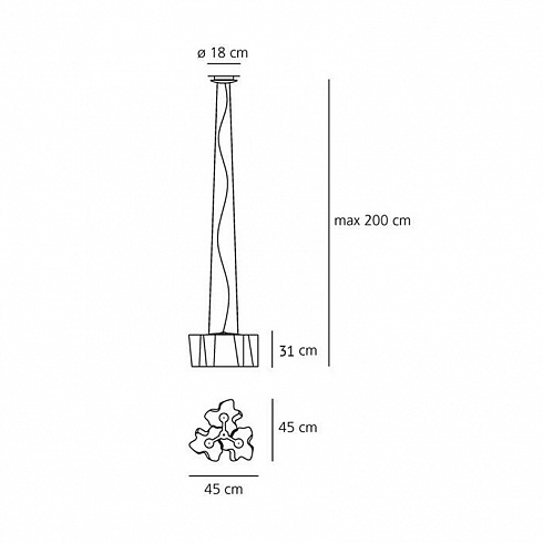 Люстра Artemide 0698020A Logico