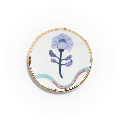 Десертная тарелка Bitossi Home Peonia Botanica BOT00270