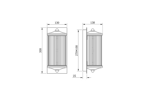 Бра Garda Decor K2KG0603W-2  K2KG0603W-2*