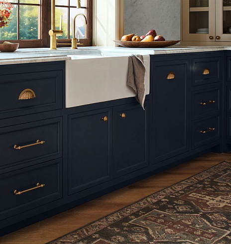 Ручка-кнопка Rejuvenation Ellis Aged Brass Ellis 4356402