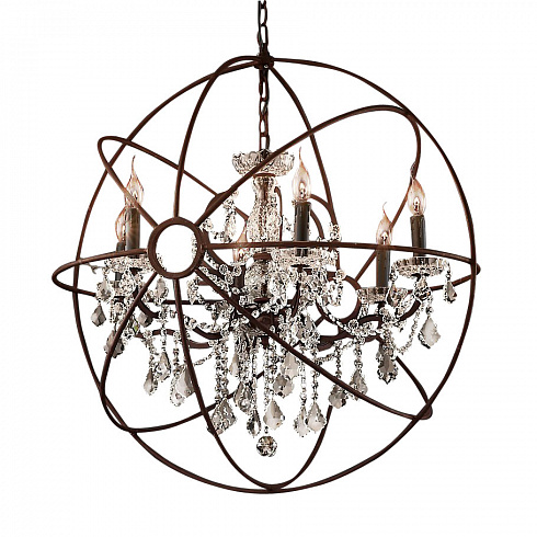 Люстра Delight Collection 5014-D6 rusty Foucault'S Orb