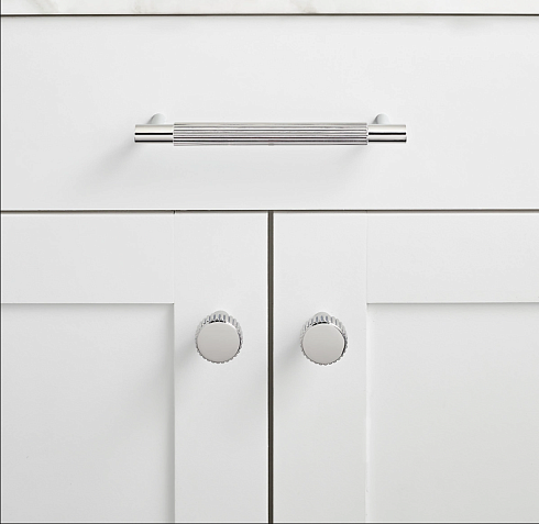 Ручка-кнопка Restoration Hardware Pillars d.3.2cm Polished Chrome Pillars 10179370 CHR