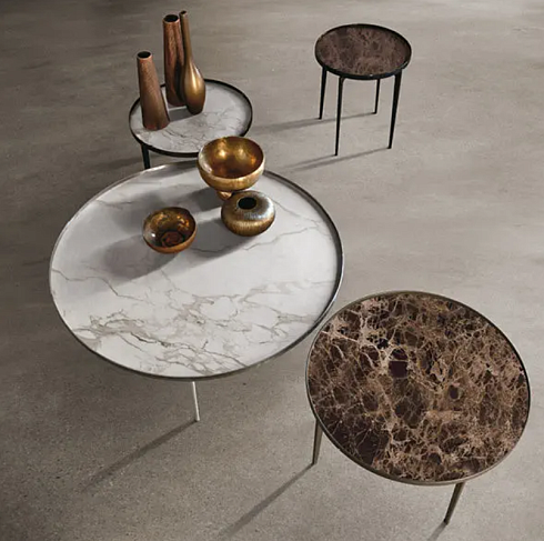 Журнальный стол Alivar Sirio Sirio TSR55 Painted Champagne / Emperador Marble