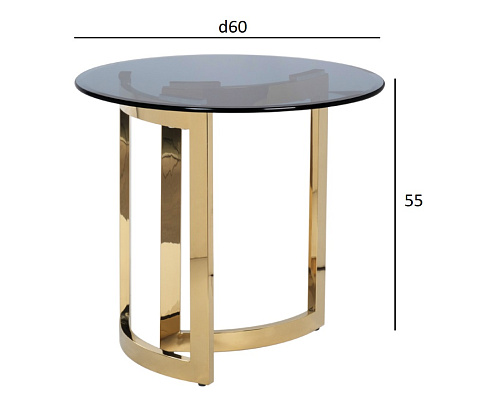 Журнальный стол Garda Decor 47ED-ET062GOLD 