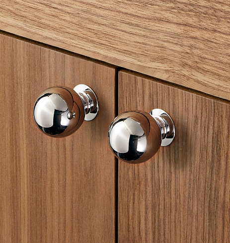 Ручка-кнопка Rejuvenation Ball d.3.2cm Polished Nickel  Ball 9160895
