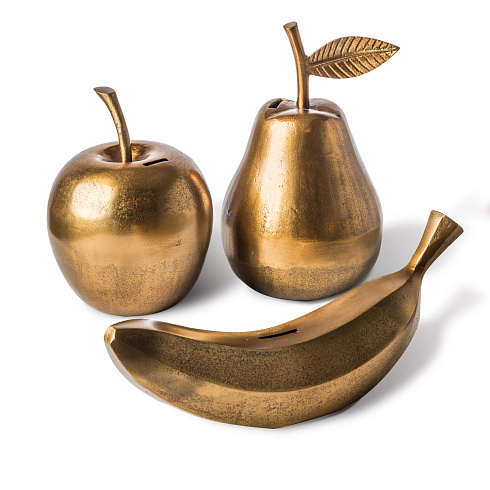 Копилка Pols Potten Apple gold Fruits Moneybox 300-300-097