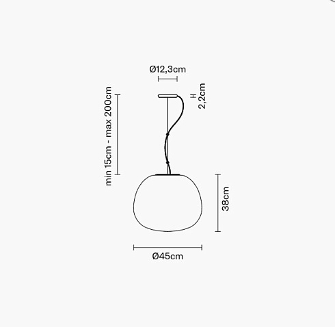 Подвесной светильник Fabbian Lumi Mochi d45 Lumi F07A0301