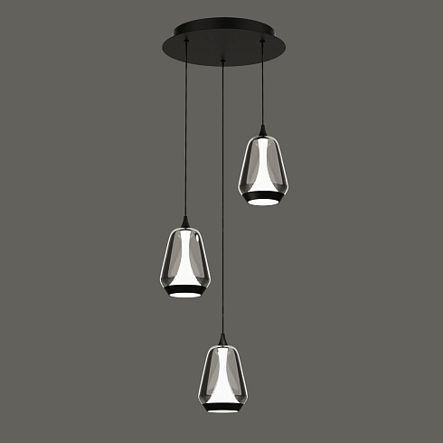 Подвесной светильник Delight Collection MD24001011-3A black/smoky MD24001011