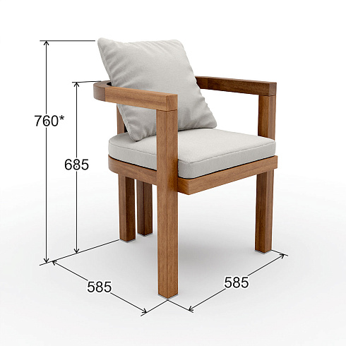 Обеденное кресло Delight Collection Outdoor Valencia Valencia Valencia Chair