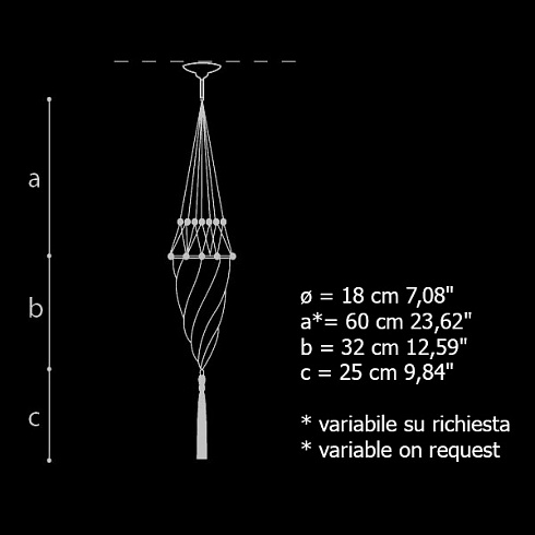 Подвесной светильник Archeo Venice Design 101.00 100