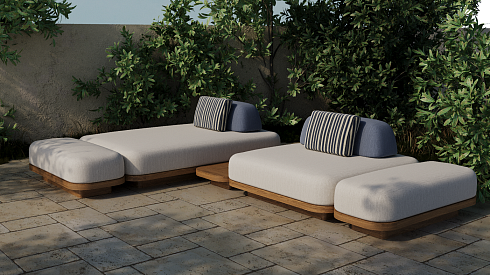 Приставной столик Delight Collection Outdoor Pura Pura Pura Side table 650х1300