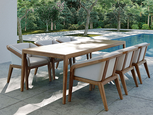 Обеденный стол Delight Collection Outdoor Grace Grace Grace Table 240x100