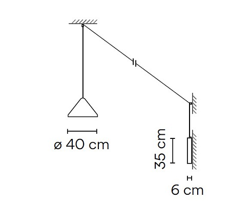 Настенный светильник Vibia North 5642 Blue North 564242/15