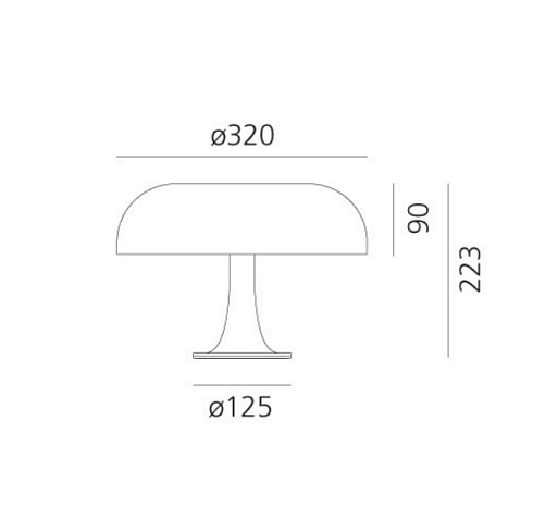 Настольная лампа Artemide Nessino Ruby Red Ruby Red S0039060A13 