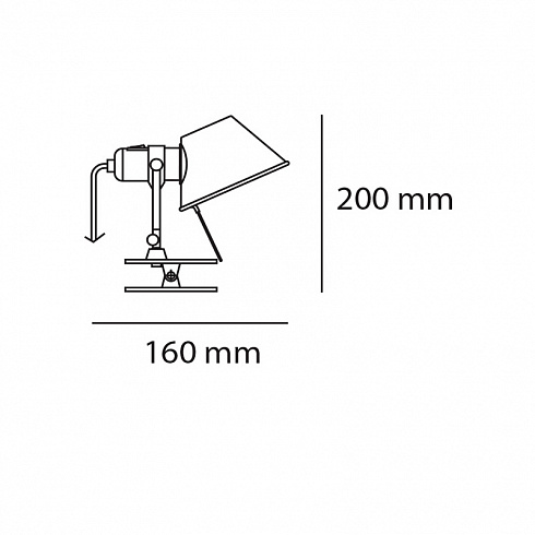 Настенный светильник Artemide A010860 Tolomeo