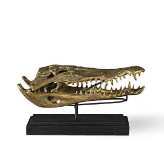 Gold Crocodile Head M