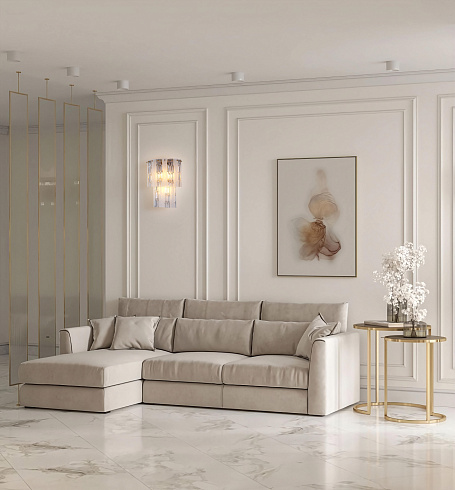 Настенный светильник Delight Collection WL7112CF antique brass PL9203