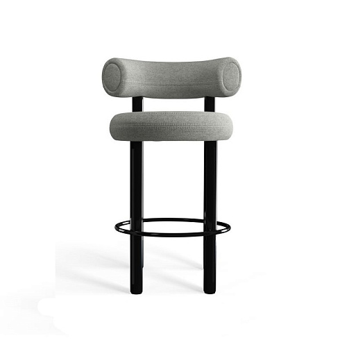 Полубарный стул Tom Dixon Fat Wood 65cm Grey FAT FATS02BLW1+APFR 01