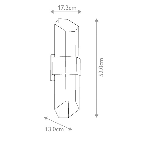 Настенные фонари Quoizel QZ-CHASM-L-BKW 