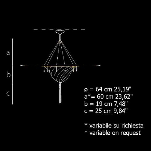 Подвесной светильник Archeo Venice Design 211.00 200