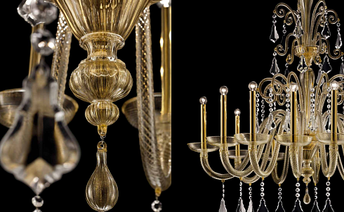 Люстра Barovier & Toso 5555/12 Izmir 5555/12/LQ/CL Люстра Barovier & Toso 5555/12 Izmir 5555/12/LQ/CL