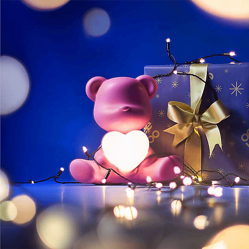 Настольная лампа Qeeboo Teddy Love XS Bright Pink Teddy 25005BP