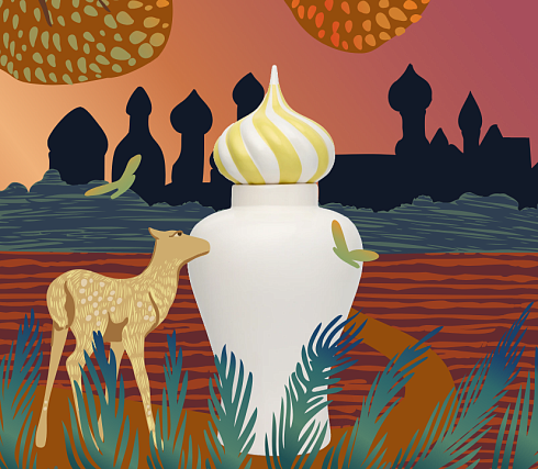 Ваза «Сказ по краю» Башня Медного Заката 