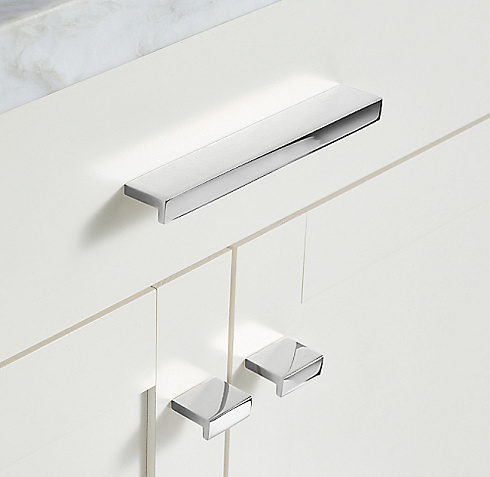 Ручка-кнопка Restoration Hardware Exley L.3.8 Polished Chrome Exley 24170470 CHR