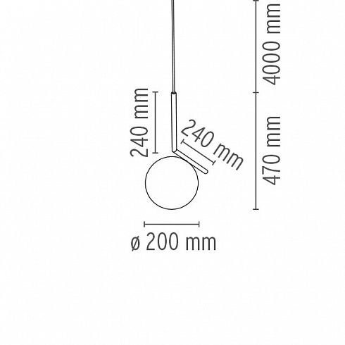 Подвесной светильник Flos IC Lights S1 brass Ic Lights F3175059