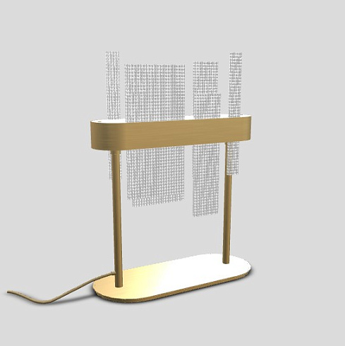 Настольная лампа Masiero Ribbon Matt black Ribbon RIBBON TL+v90