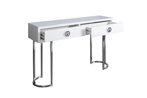 Консоль GD 2 ящика белая см Garda Decor KFG16702 