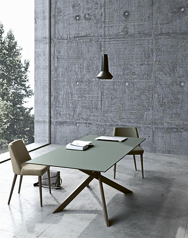 Обеденный стол Imperial Line Maxxi 180x100 Maxxi T24F-20.01 nero/verde comodoro