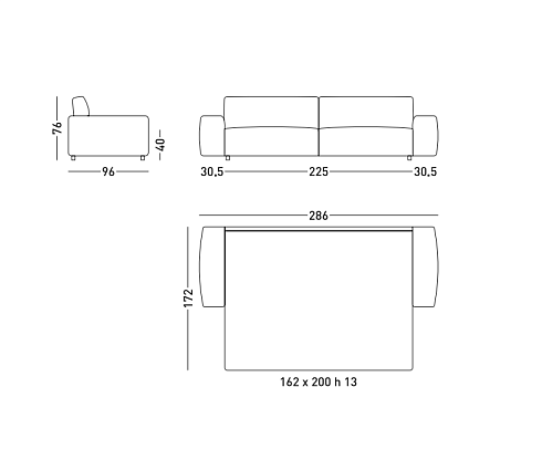 Диван Dienne Salotti Cross Sofabed