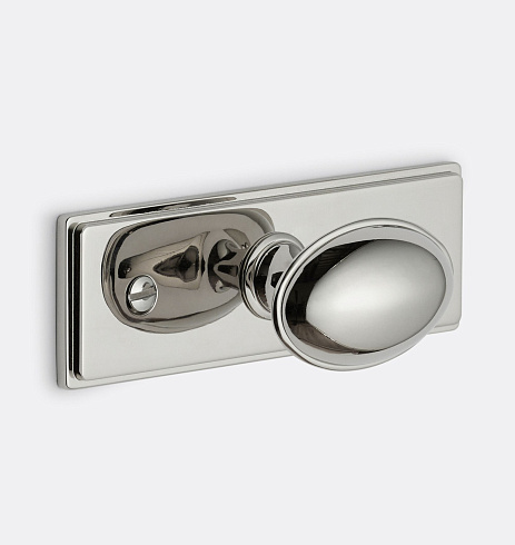 Ручка-кнопка Rejuvenation Lennox L.6.4cm Backplate Polished Nickel Lennox 6817789