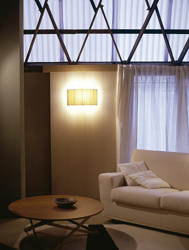 Настенный светильник Santa and Cole Comodin rectangular stitched beige Comodin COMWB01