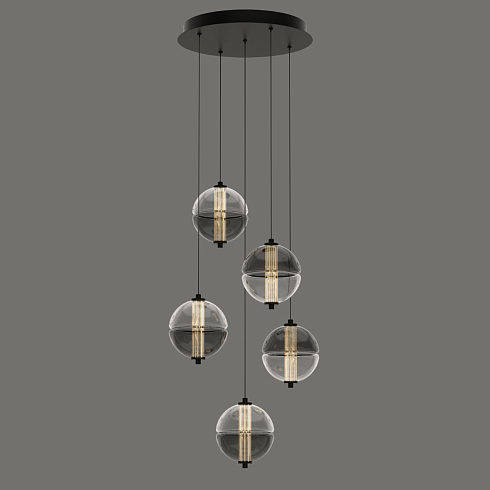 Подвесной светильник Delight Collection MD24022079-5A black/smoky MD24022079