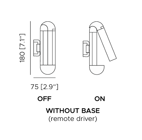 Настенный светильник Contardi Picchio Polished aluminium / Cognac leather с внешним драйвером Picchio ACAM.006310