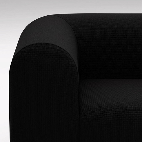 Диван Tom Dixon Plump Right Facing Chaise Longue Modular - Configuration 5 - Black (Kvadrat Hallingdal 0190) Plump Plump-Sofa-Comb3-HA0190