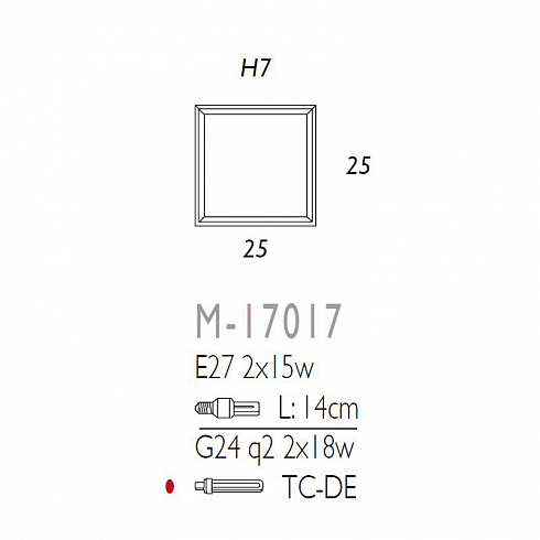 Настенный/Потолочный светильник Ole M-17017 White Box