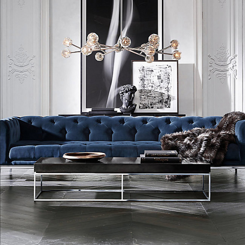 Люстра Restoration Hardware Boule De Cristal Round 48" Lacquered Burnished Brass Boule De Cristal 68090412 LBB