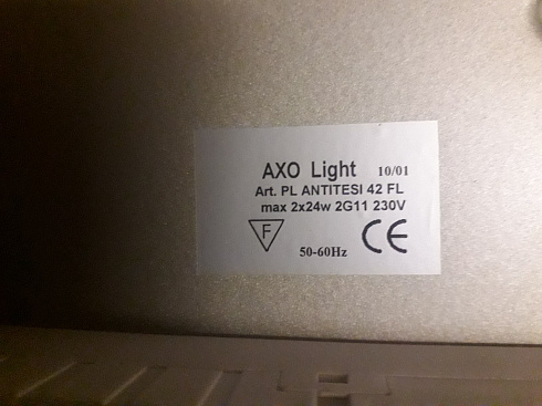 Настенный/Потолочный светильник Axo Light ANTITESI 42 ANTITESI  PL ANTITESI 42 GR FL                    