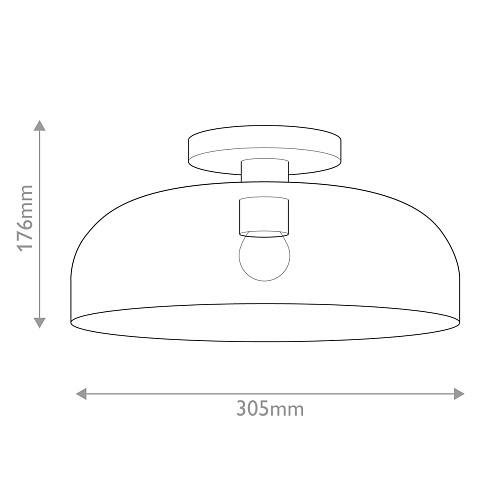 Потолочные светильники Alora ALM-SYLVIA-SF-BG-CL 