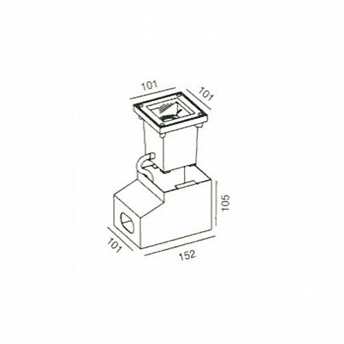 Встраиваемый светильник Wever & Ducre 29039 MINI SUNSET CARRE MINI SUNSET