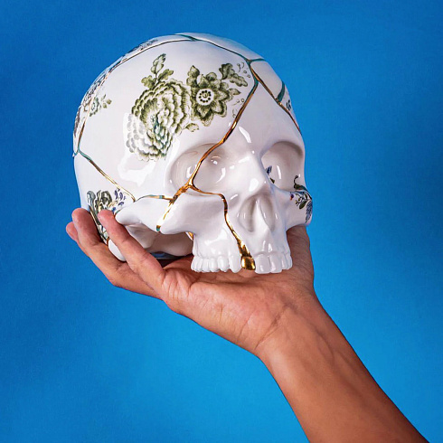 Статуэтка Seletti Skull Kintsugi 09943