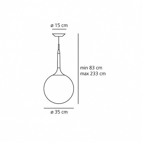 Подвесной светильник Artemide 1052010A Castore